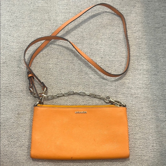 Coach Orange Wristlet Bag - Picture 7 of 7